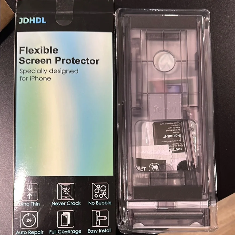 JDHDL Flexible Screen Protector for iPhone 2 pack iPhone 16 pro max